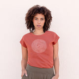 T-Shirt Om tencel - cinnamon