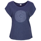 T-Shirt Om - dark blue melange