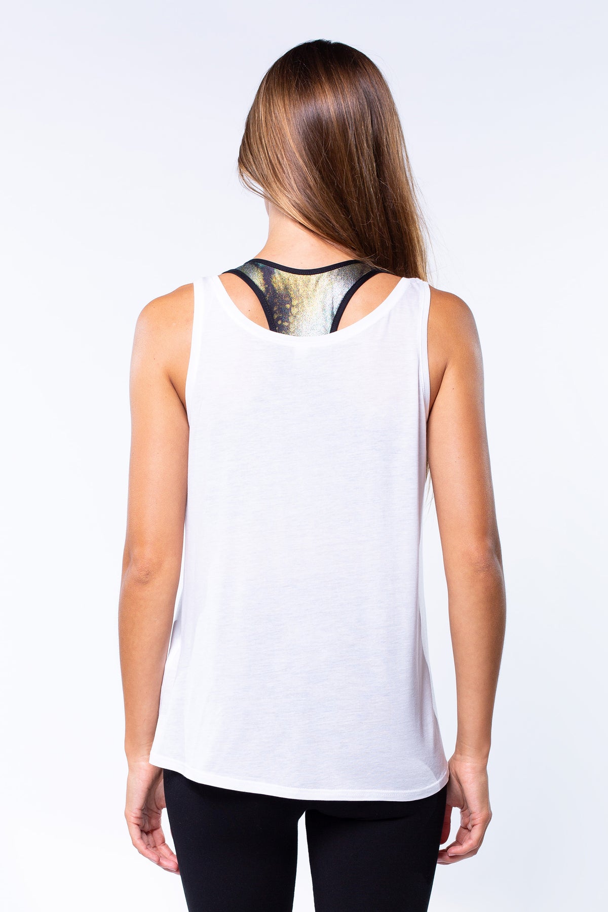 Tank-Top "Lotus Buddha" - weiß