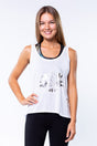 Tank-Top "Lotus Buddha" - weiß