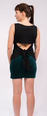 Top "Open Back" - black