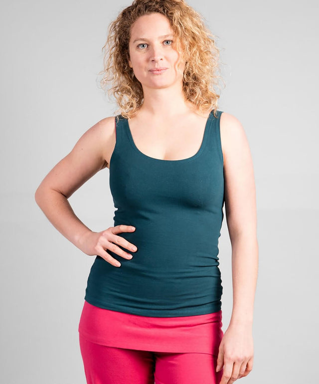 Yoga-Top "Sohang" - tiefgrün