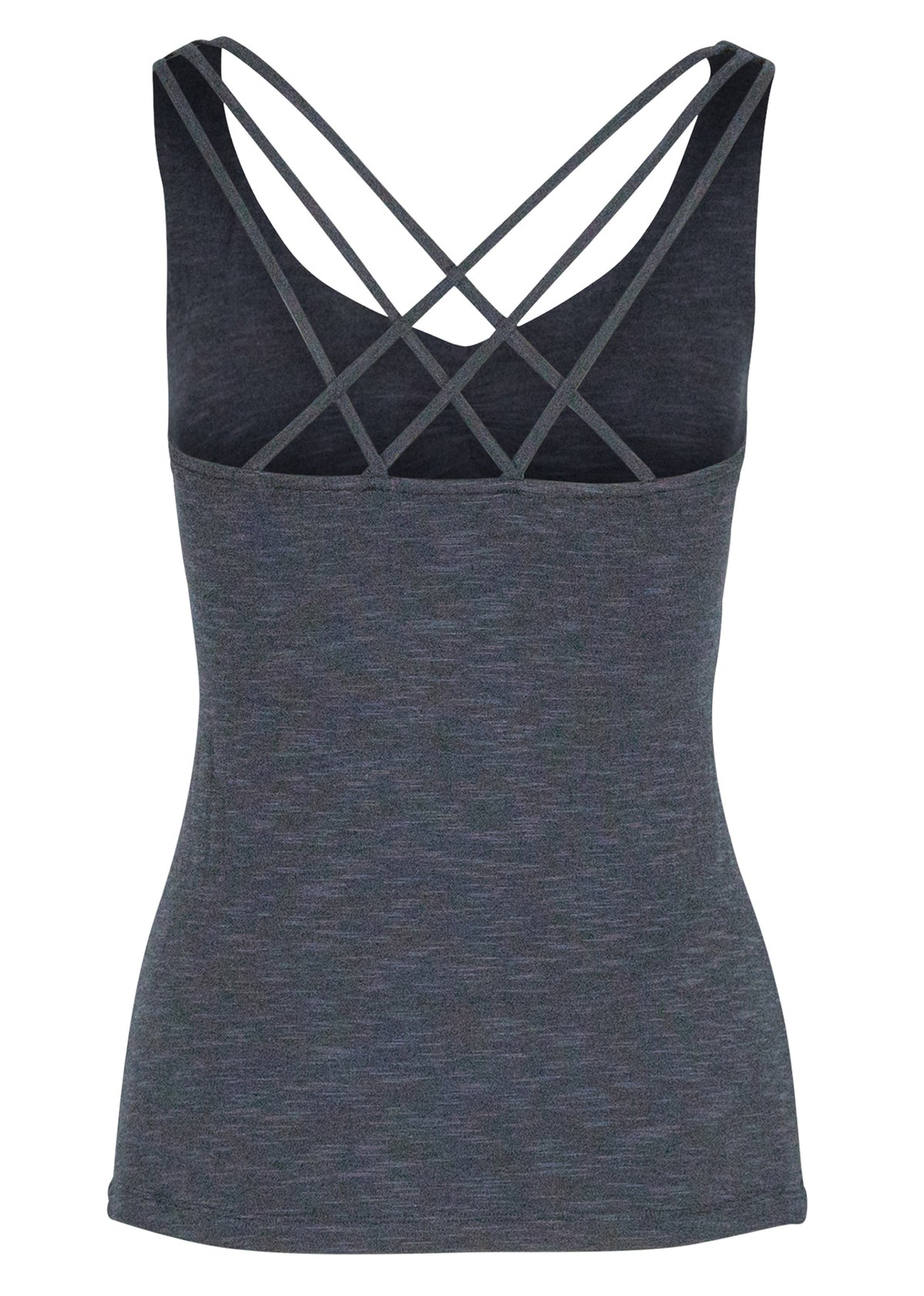 Yoga-Top "Nouri" - antracite melange