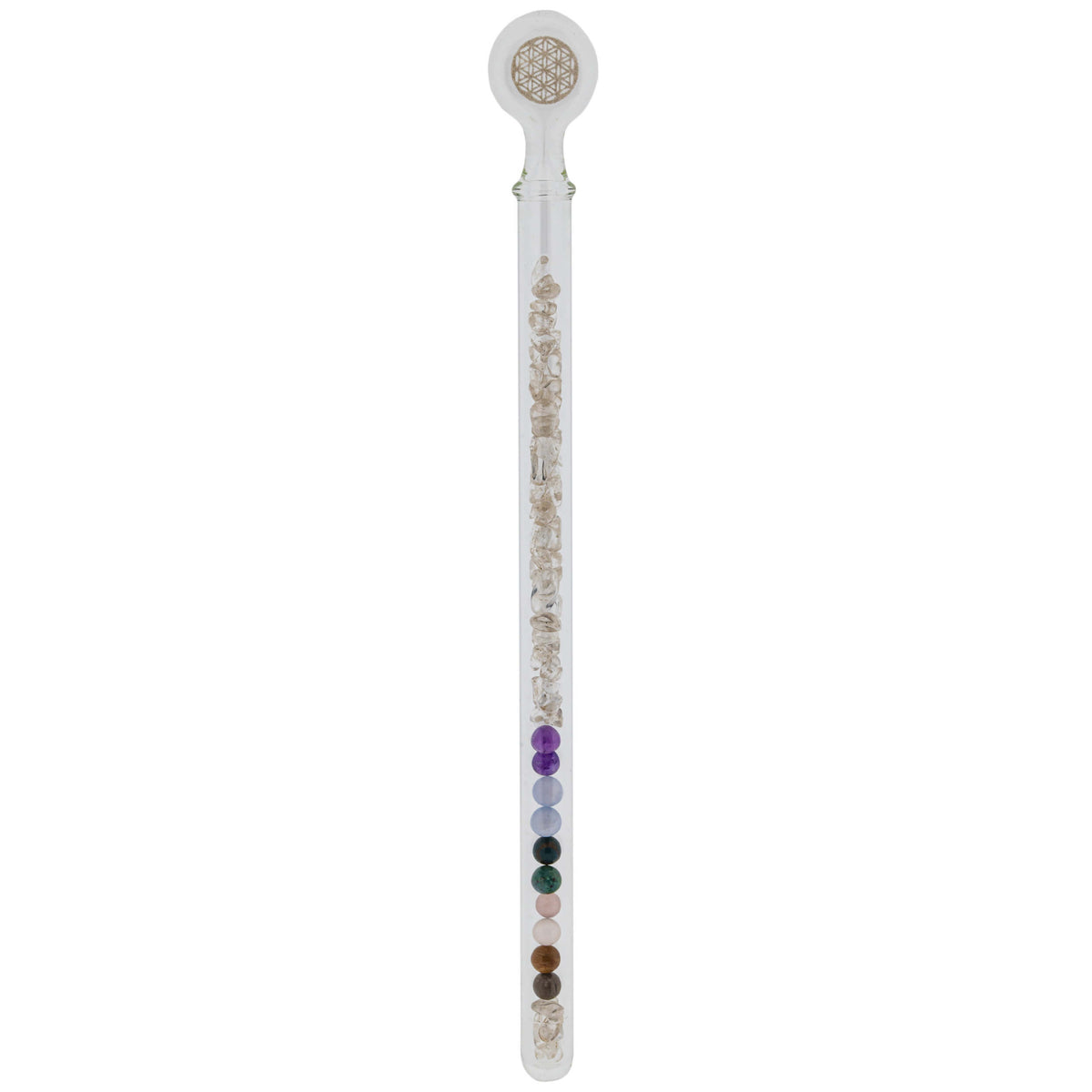 Kristall-Vitalstab - 5 Elemente Mischung