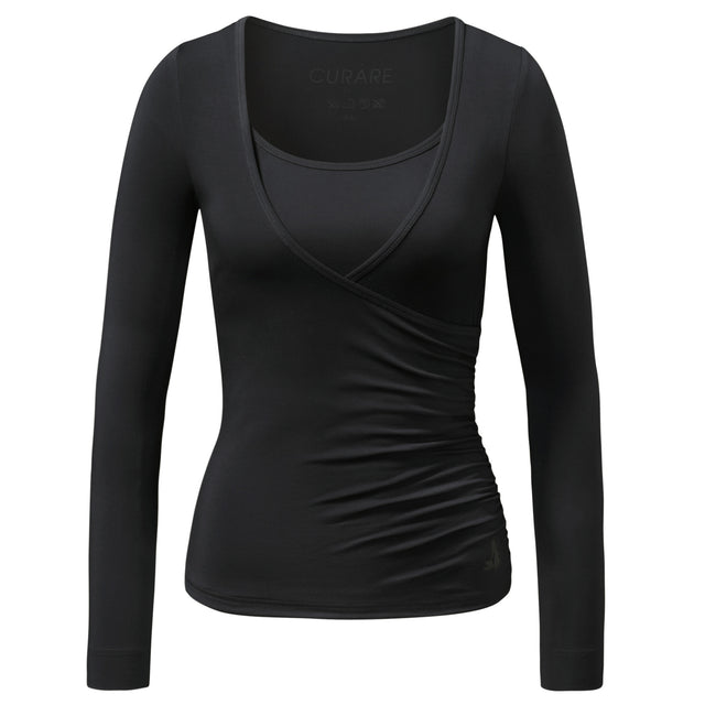 Wrap-Shirt - black