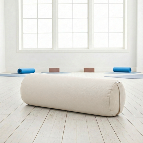 Yoga-Bolster yin - rund - Samtosha - organic cotton