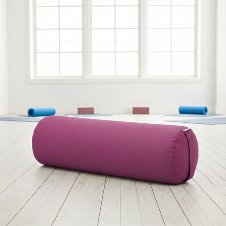 Yoga-Bolster yin - rund - Samtosha - organic cotton