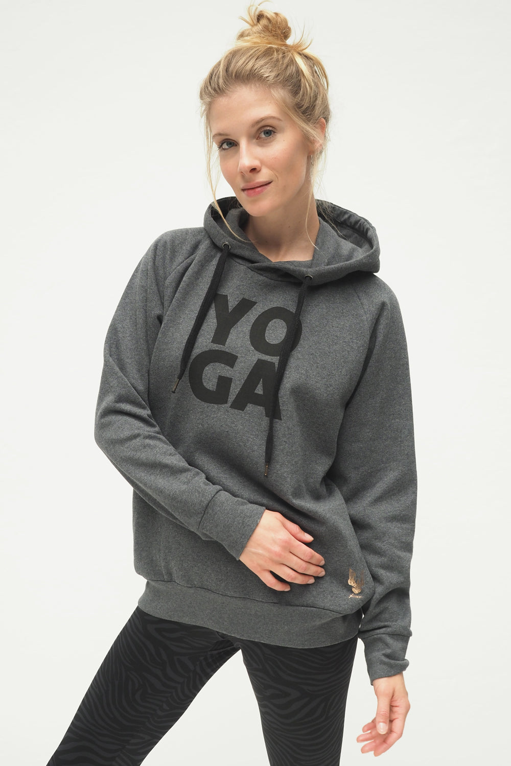 Yoga-Hoodie Rudra - grey marl