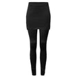 Yoga-Leggings with Skirt - black