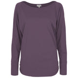 Yoga-Longsleeve "rheia" - velvet plum