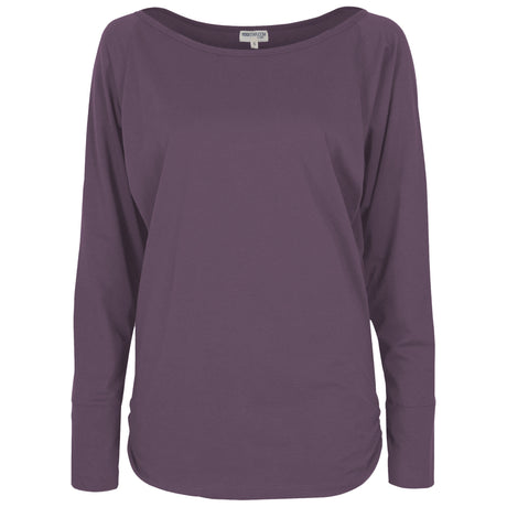 Yoga-Longsleeve "rheia" - velvet plum
