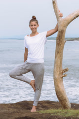 Yoga-Pants "Mari" - nightblue melange