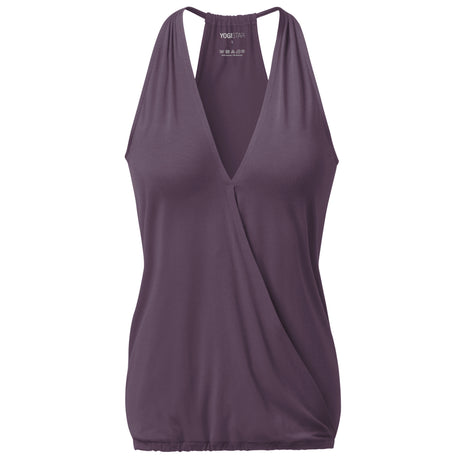 Yoga-Racerback V-Neck "ala" - elderberry