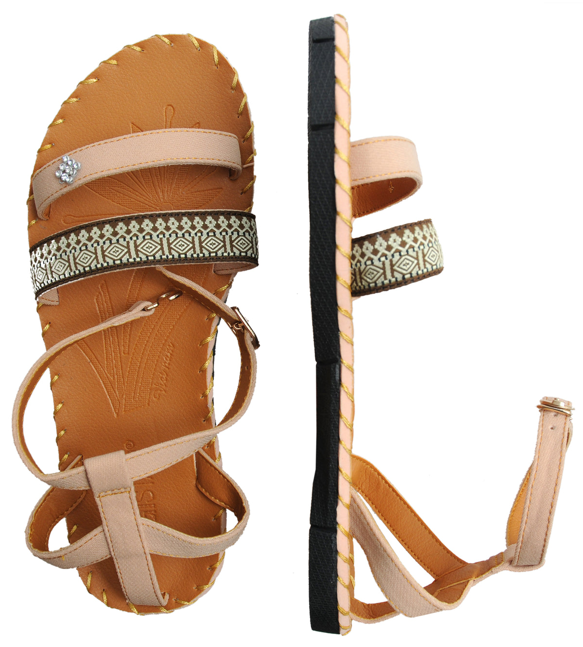Yoga-Sandalen easy strap - beige