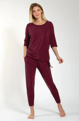 Yoga-Shirt Sara - Dark Red