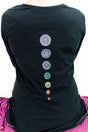 Yoga-Top "Chakra", black