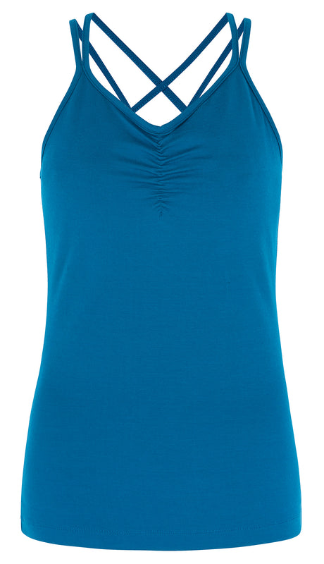 Yoga-Top "conquer cami"- teal