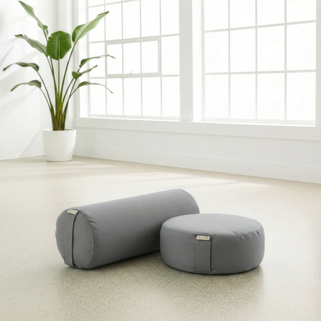 Yoga-Set Ananda (Meditationskissen Dhyana + Yoga-Bolster Samtosha)
