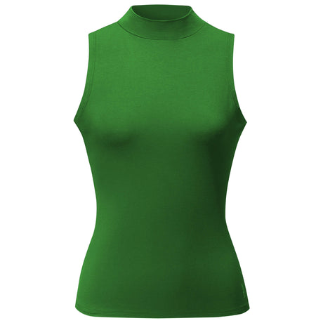 Yoga Top Stand Up Collar - classic green