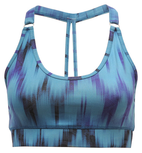 Yoga-Bra "Shiva" - Ikat aqua
