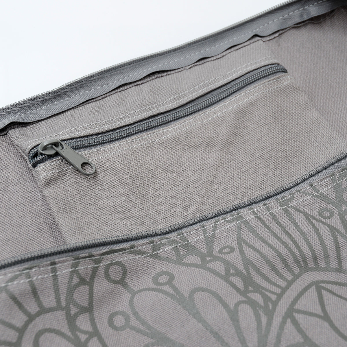 Yogatasche yogibag® basic - zip - cotton - art collection - 65 cm - lotus mandala - graphit