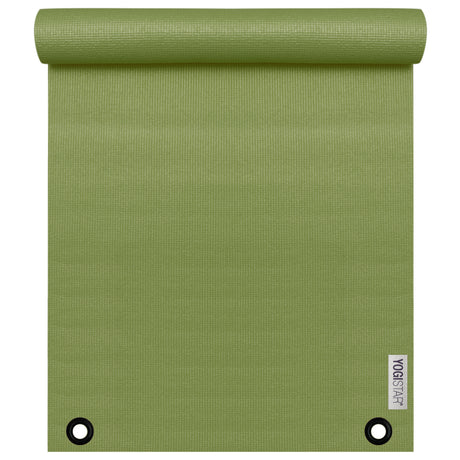 Sonderposten Yogamatte yogimat® basic olive mit Ösen aus Messing - schwarz brüniert