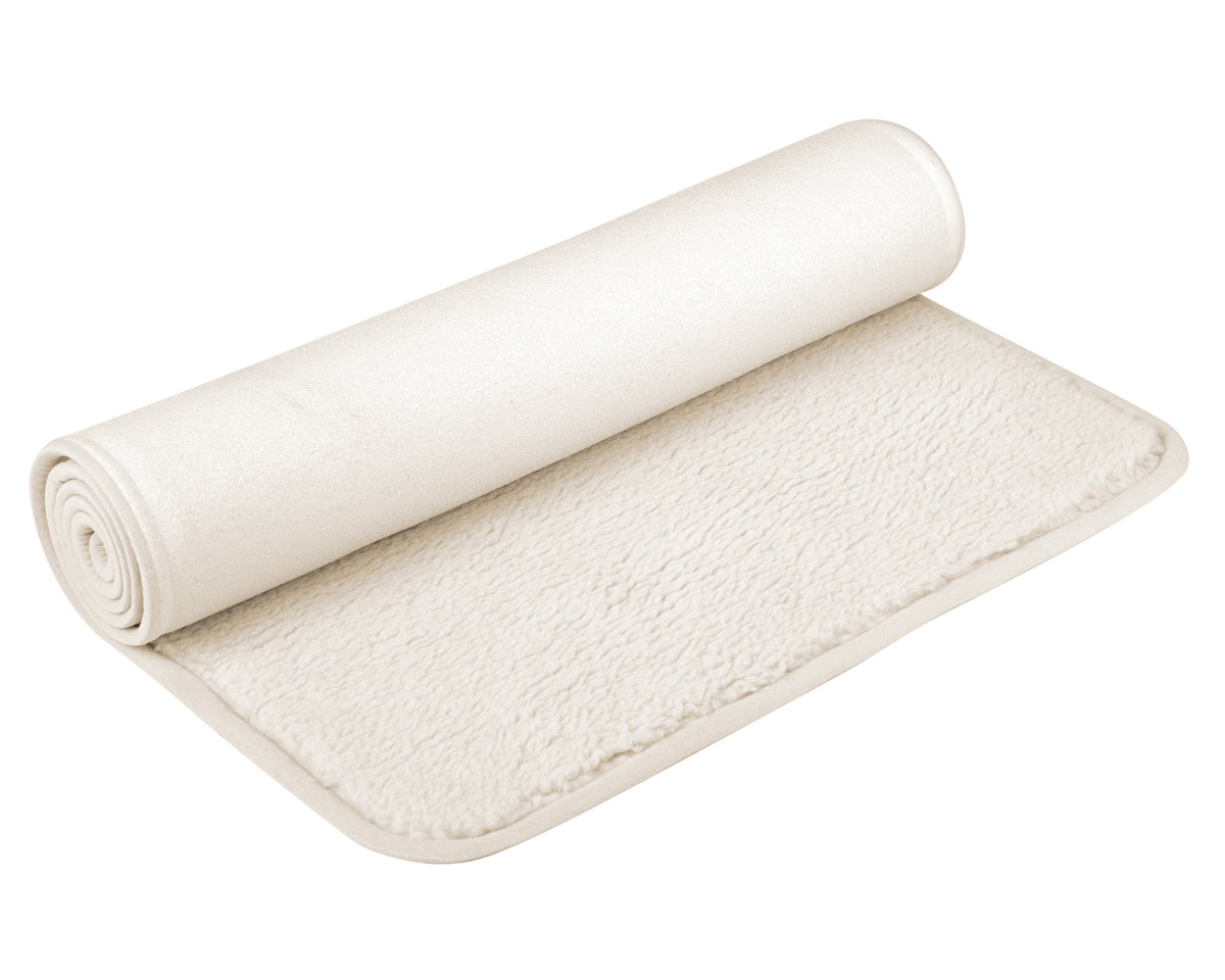 Yogamatte yogimat® natur - Schurwolle - umsäumt
