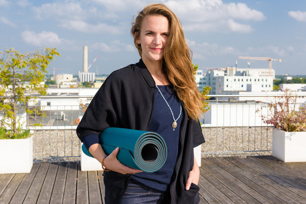 Yoga-Poncho "Reese" - anthrazit