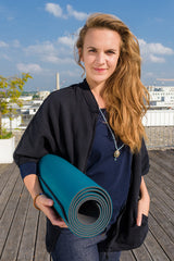 Yoga-Poncho "Reese" - anthrazit