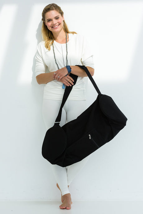 Yogatasche yogibag® basic - zip - extra big - cotton - 80 cm