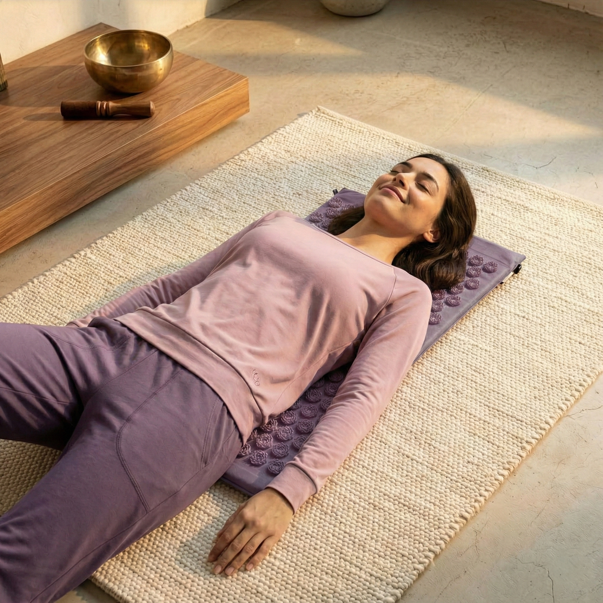 Akupressurmatte akupress relax lotus - Baumwolle