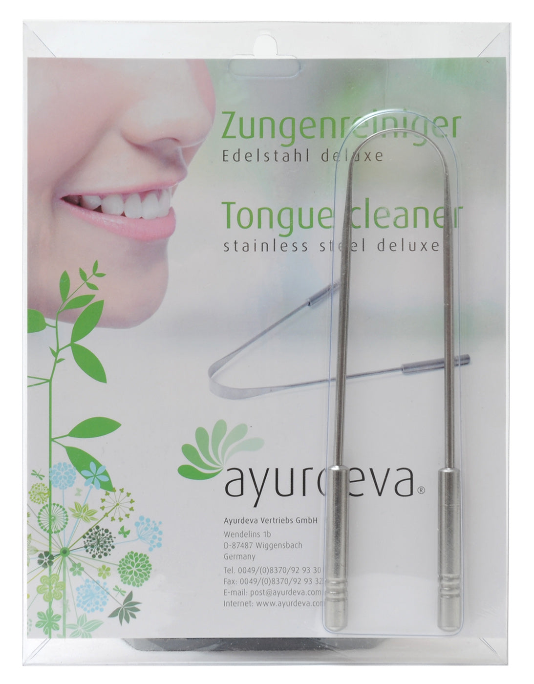 Zungenreiniger deluxe aus Edelstahl